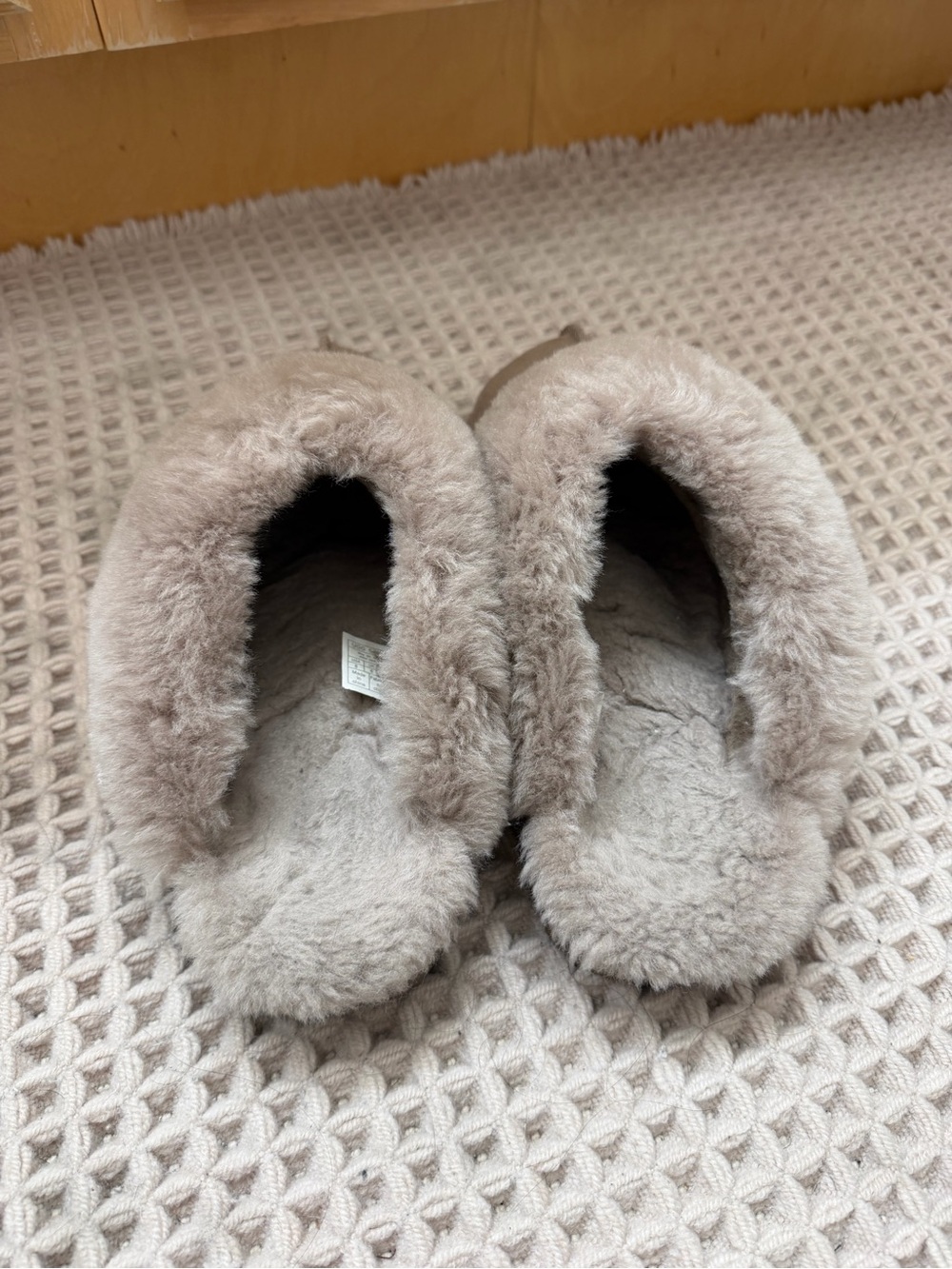 UGG Women's Plush Shearling Mule Slippers in Taupe - Picture 3 of 6